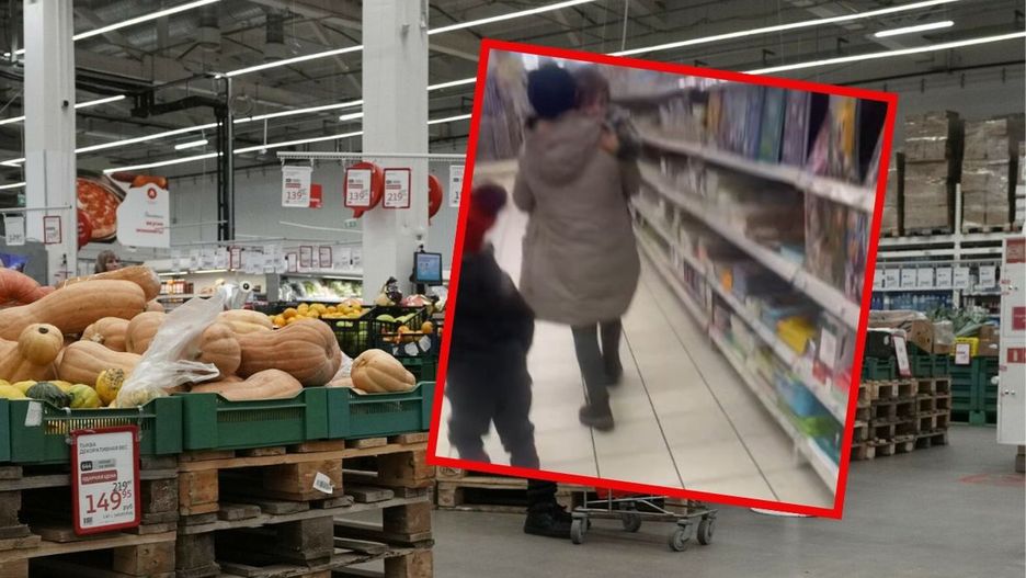 Kobieta została nagrana