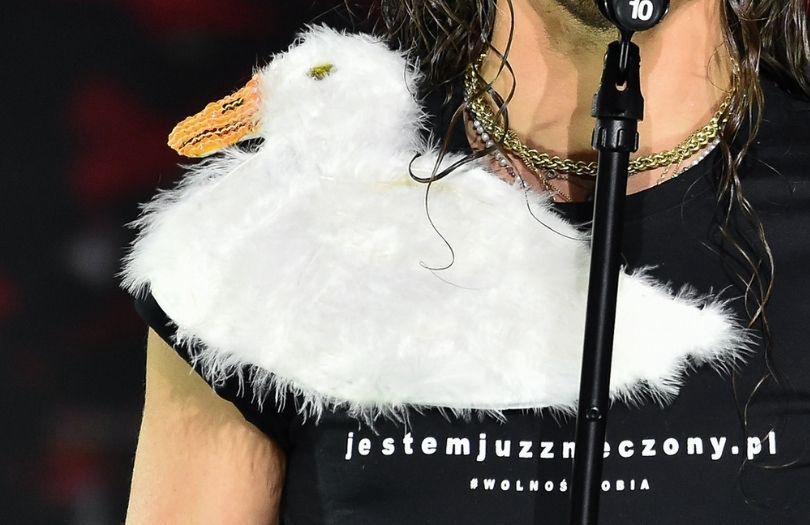 Michał Szpak na gali Media Wolności Słowa