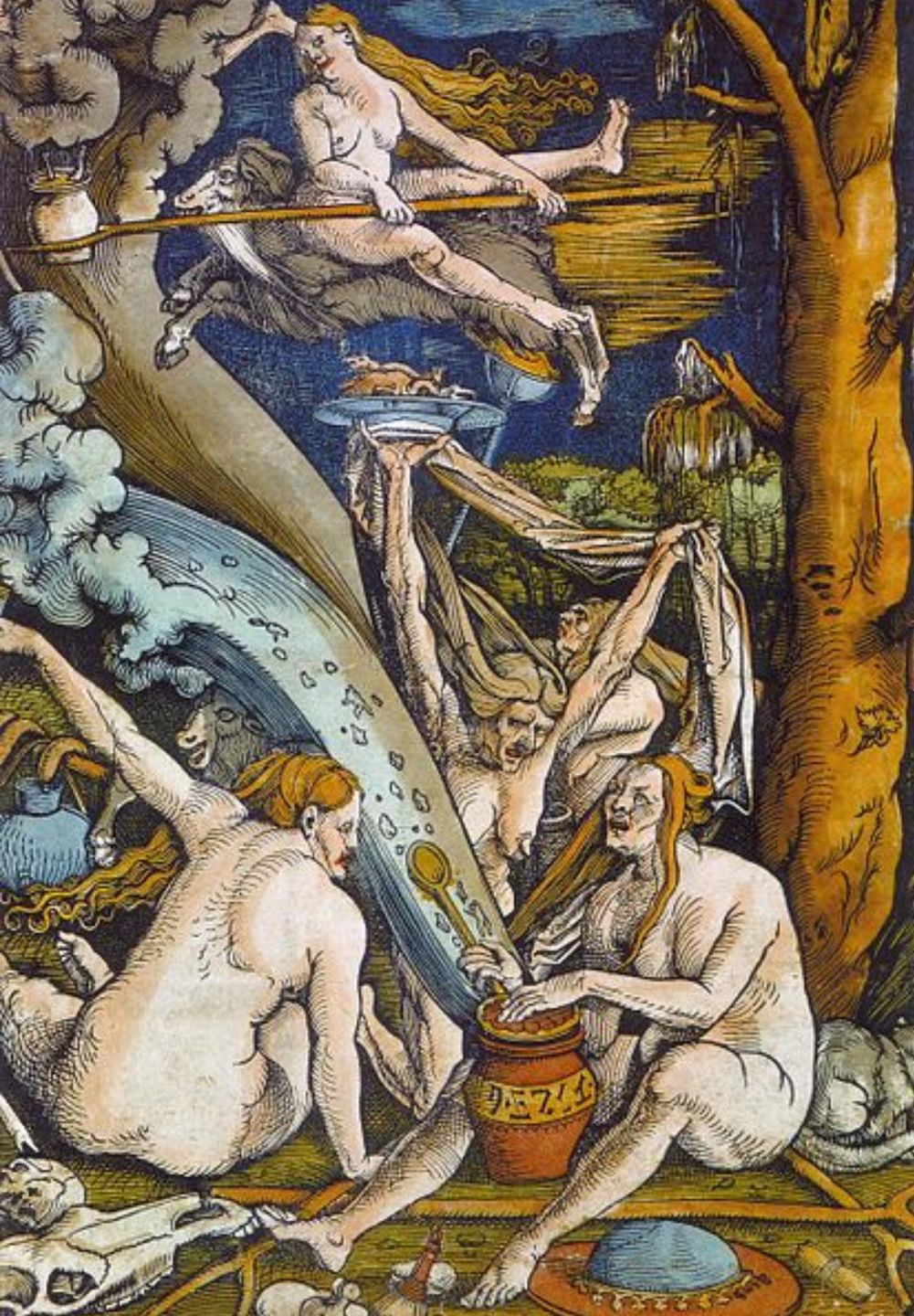 Sabat czarownic, Hans Baldung, 1508 r.