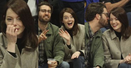 Emma Stone ekscytuje się meczem koszykówki w towarzystwie "tajemniczego" chłopaka (FOTO)