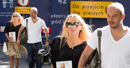 Ewa Chodakowska w stylizacji za PONAD 10 TYSIĘCY całuje się z mężem na ulicy (ZDJĘCIA)
