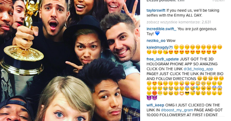 "Rekord lajkowy" Instagrama: Taylor Swift pozuje z Emmy... (ZDJĘCIA)