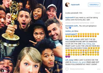 "Rekord lajkowy" Instagrama: Taylor Swift pozuje z Emmy... (ZDJĘCIA)