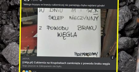 Kryzys energetyczny stał się faktem. Taka kartka zawisła na drzwiach sklepu