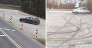 Kierowca Audi kręcił "bączki" na nowej kostce. Straty przewyższają wartość samochodu