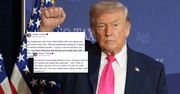 Trump z serią wpisów. Najpierw chwalił się sukcesami, potem zaatakował