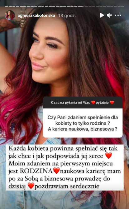 Agnieszka Kotońska odpowiada na pytania fanów na Instagramie 