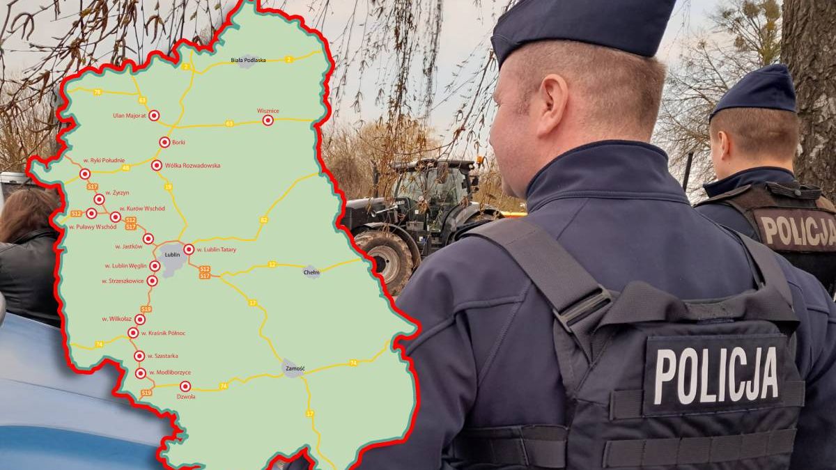 Protest rolników we wtorek 20 lutego w województwie lubelskim
