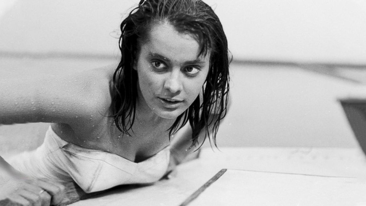 Kadr z filmu "Nóż w wodzie"