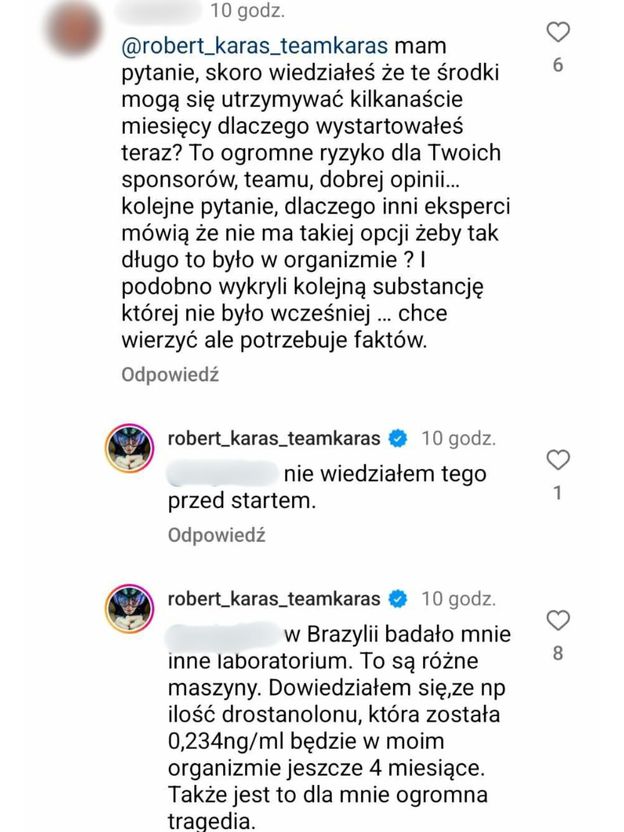 Robert Karaś zabrał głos po aferze dopingowej. "Jest to dla mnie OGROMNA TRAGEDIA"