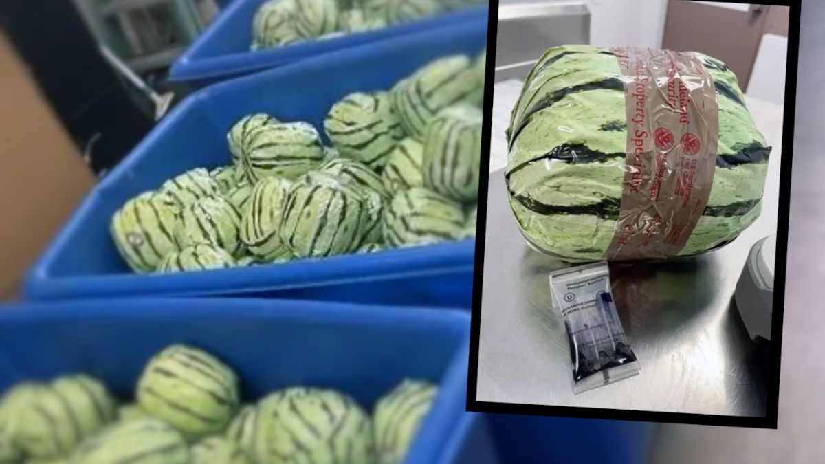 Próbowali przemycić narkotyki w arbuzach.