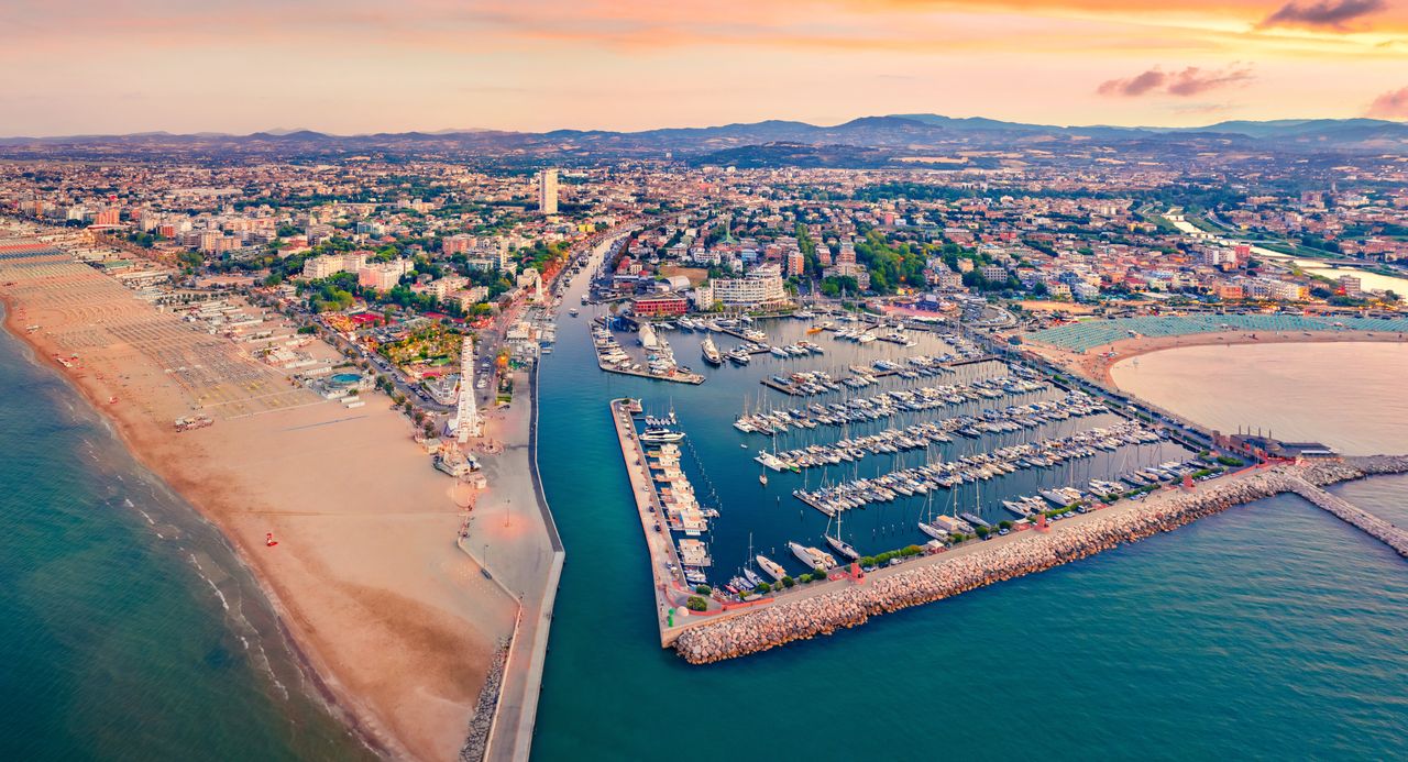 Panorama of the city Rimini