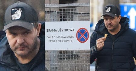 Tomasz Karolak ZASTAWIA BRAMĘ PORSZAKIEM, robiąc sobie przerwę na loda i kawusię (ZDJĘCIA)