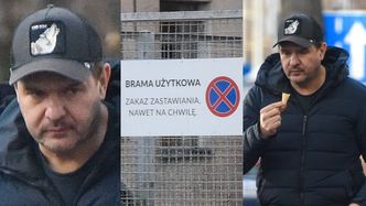 Tomasz Karolak ZASTAWIA BRAMĘ PORSZAKIEM, robiąc sobie przerwę na loda i kawusię (ZDJĘCIA)