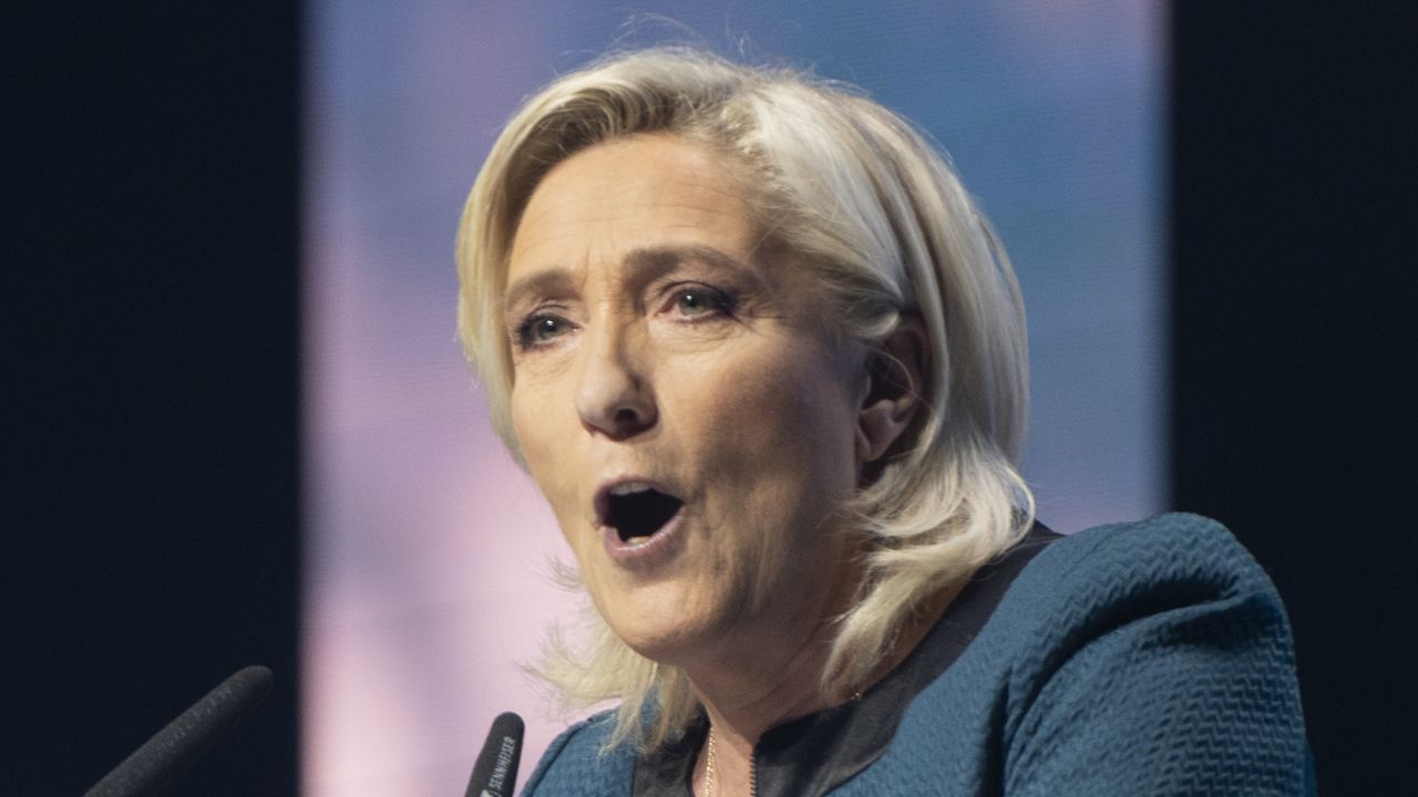 Marine Le Pen's National Rally leads in France's exit polls