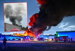 Pożar na pogorzelisku. Kłęby dymu nad Mińskiem Mazowieckim