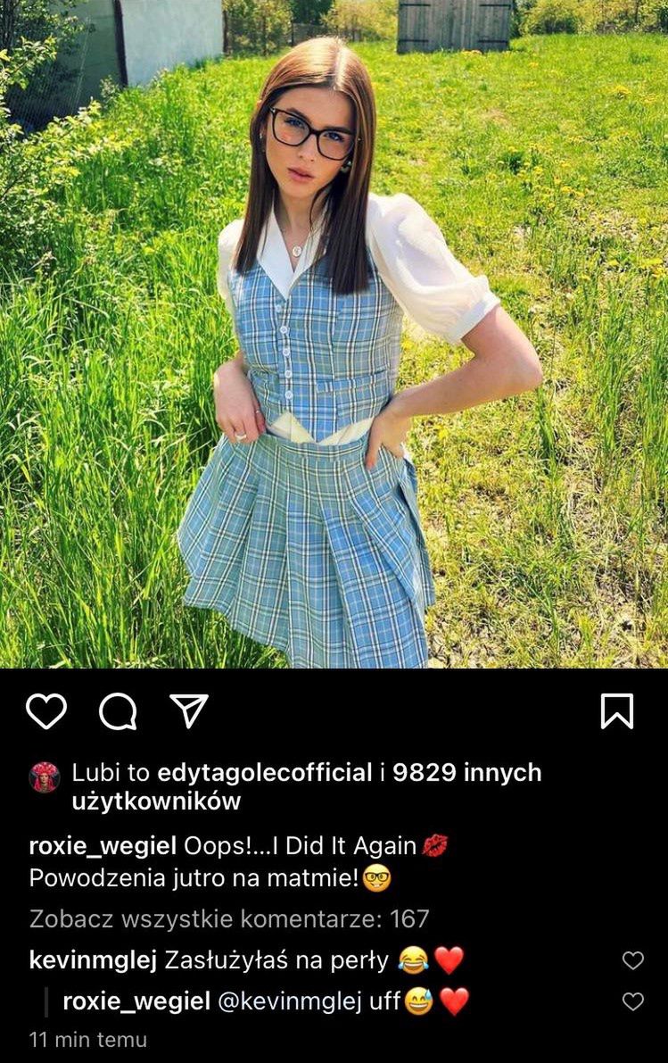 Roxie Węgiel odbija piłeczkę po słowach mentorki Ireny