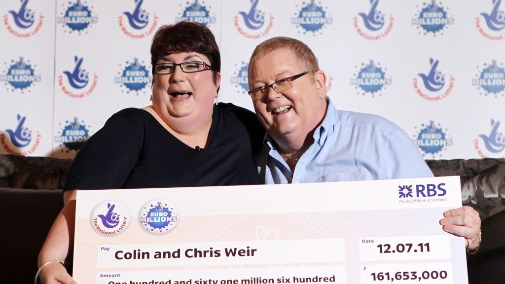 Colin i Chris Weir podczas odbierania wygranej