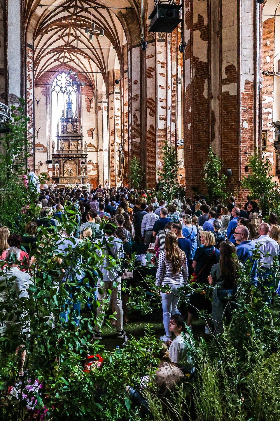 Niezwykła msza w Centrum św. Jana. Te widoki z pewnością wiele osób zachowa w pamięci