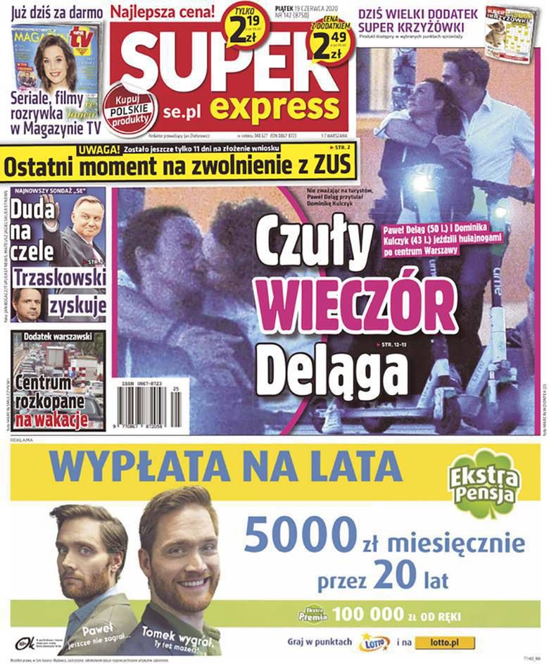 Paweł Deląg i Dominika Kulczyk przyłapani na czułościach