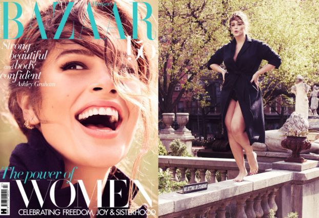 Ashley Graham na okładce "Harper's Bazaar"