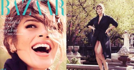 Ashley Graham na okładce "Harper's Bazaar"