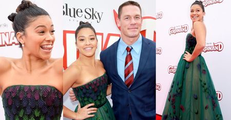 Gwiazda "Jane the Virgin" i John Cena pozują na premierze "Fernando"