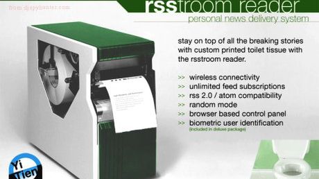 Toaletowy czytnik RSS 1