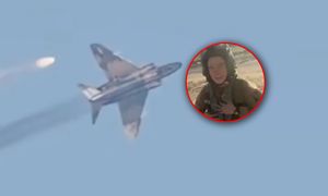 Zdążyła się katapultować. Pilotka z USA nagrana