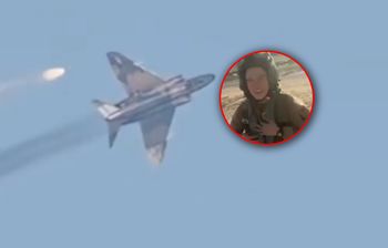 Zdążyła się katapultować. Pilotka z USA nagrana