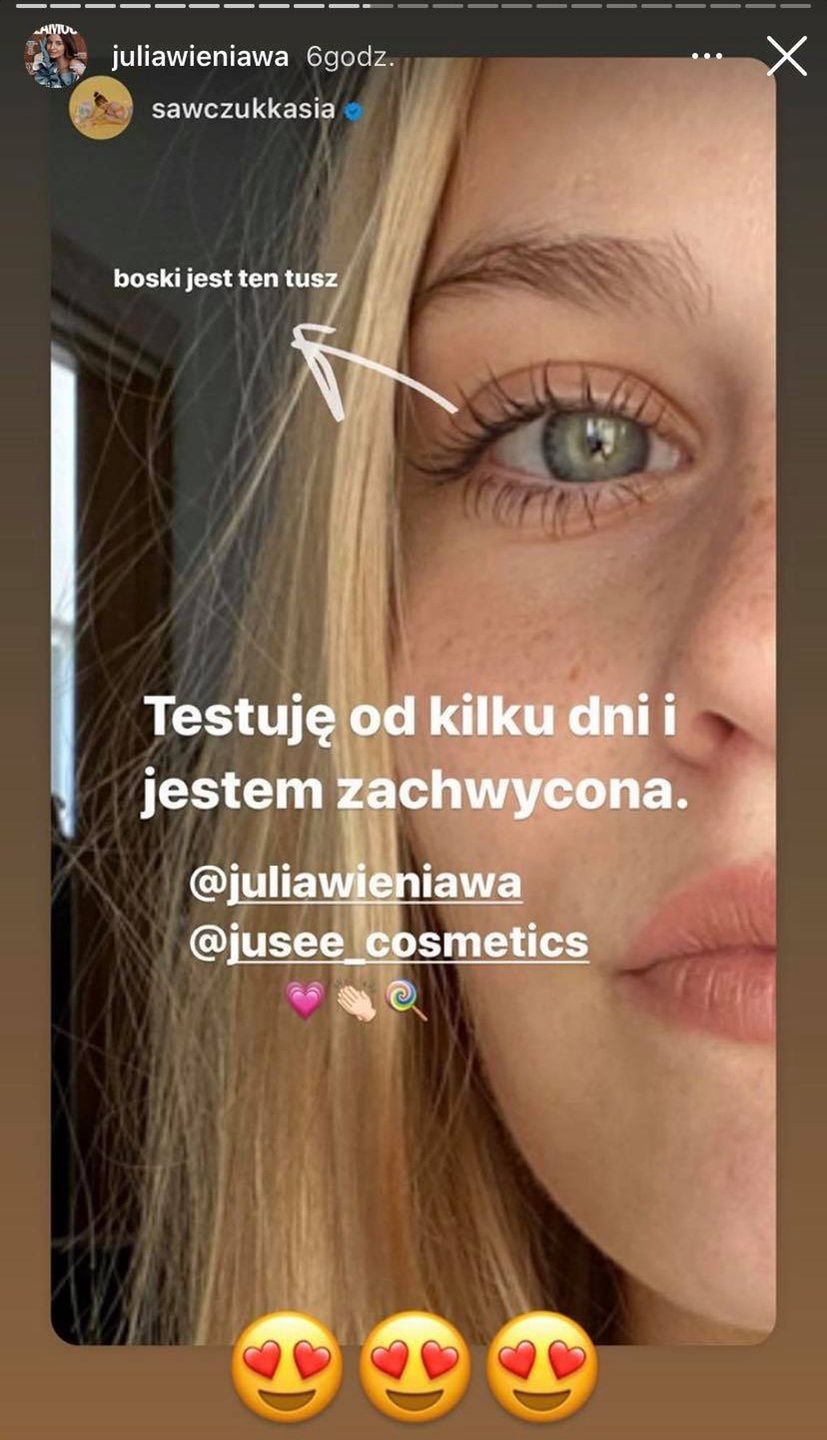 Kasia Sawczuk jest fanką kosmetyków Julii Wieniawy