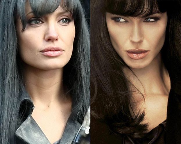 Photoshopowa wpadka: Angelina skrócona o... szyję 4