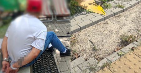 Rozebrał miejski chodnik i zrobił sobie własny. 41-latek ma zarzuty