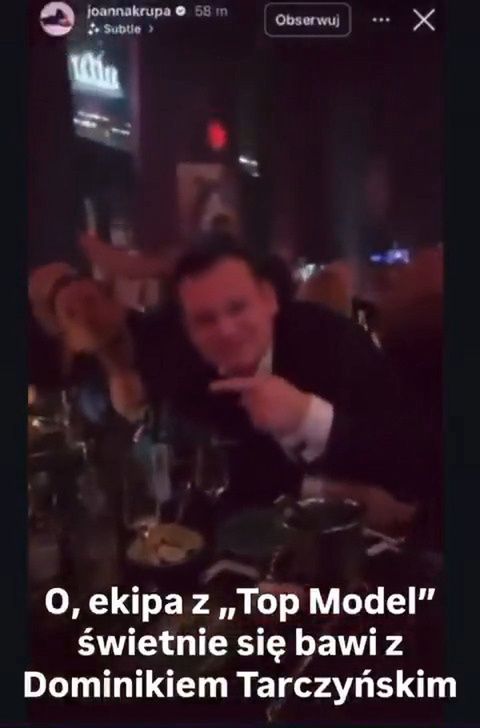 Joanna Krupa i Dominik Tarczyński na wspólnej imprezie