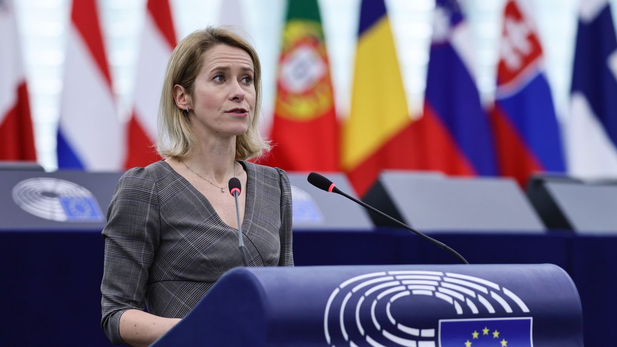 European High Representative for Foreign and Security Policy Kaja Kallas speaks during a debate on 'Territorial integrity and sovereignty of Greenland and the Kingdom of Denmark' at the European Parliament in Strasbourg, France, 20 January 2026. The current plenary session runs from 19 to 22 January 2026. EPA/RONALD WITTEK Dostawca: PAP/EPA.