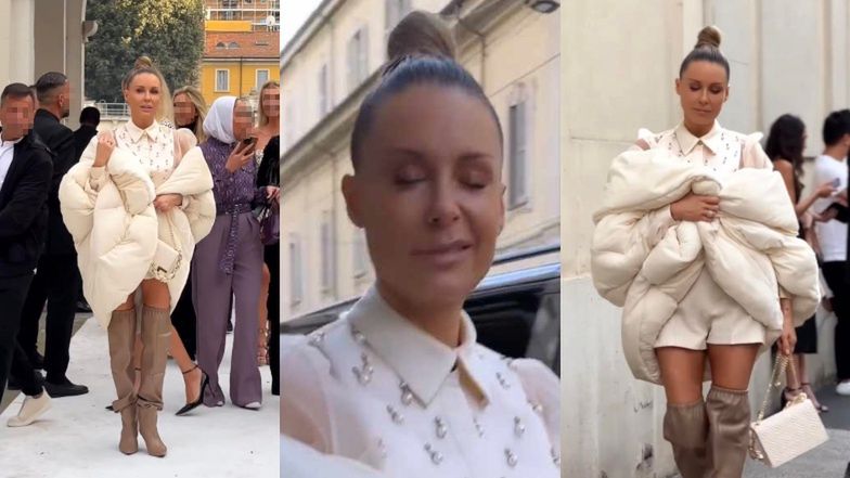 Małgorzata Rozenek na Fashion Weeku w Mediolanie