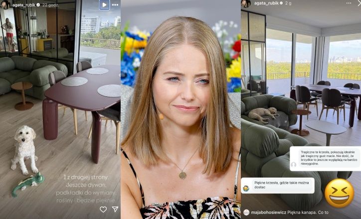 Agata Rubik pochwaliła się nowymi meblami w salonie