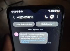 Fałszywy SMS - zgłoszenie czytelnika