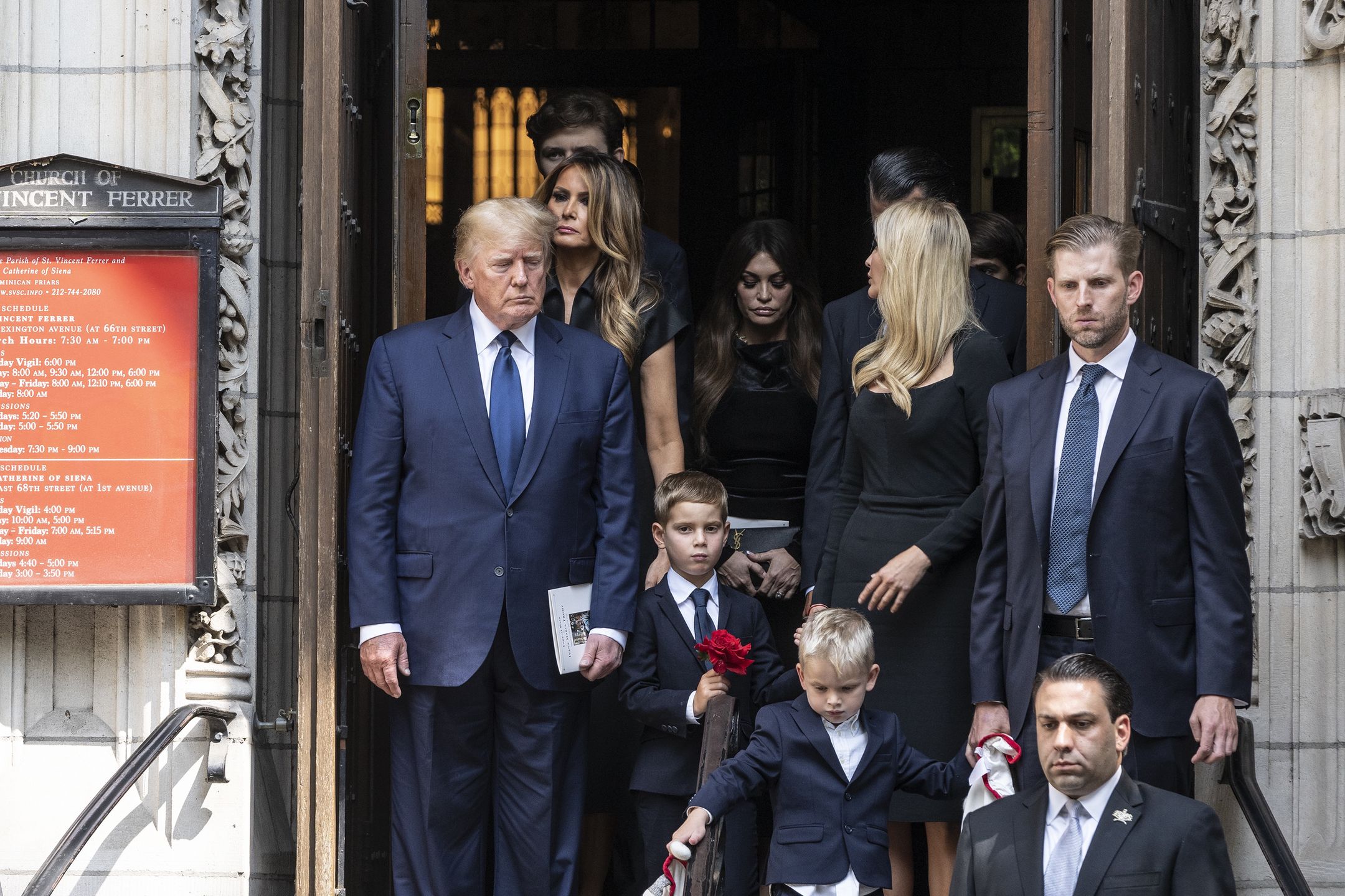 Ostatnie pożegnanie Ivany Trump. Rodzina tłumnie stawiła się na pogrzebie eksżony prezydenta USA