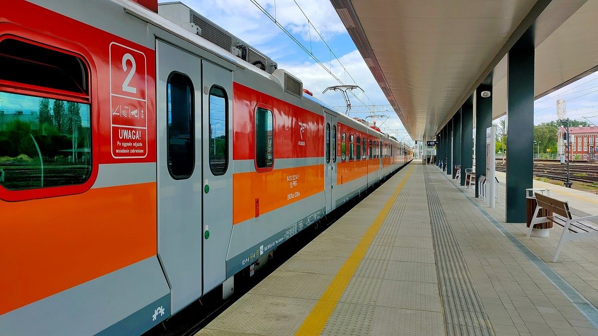 Elektryczny zespół trakcyjny na stacji Lublin Główny