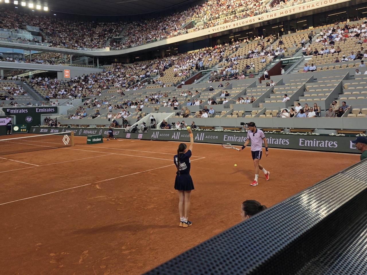 Mecze na kortach Roland Garros