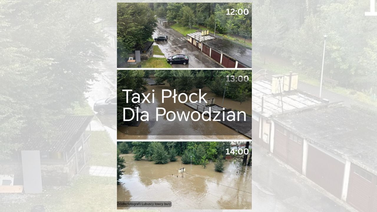 Taxi Płock dla powodzian