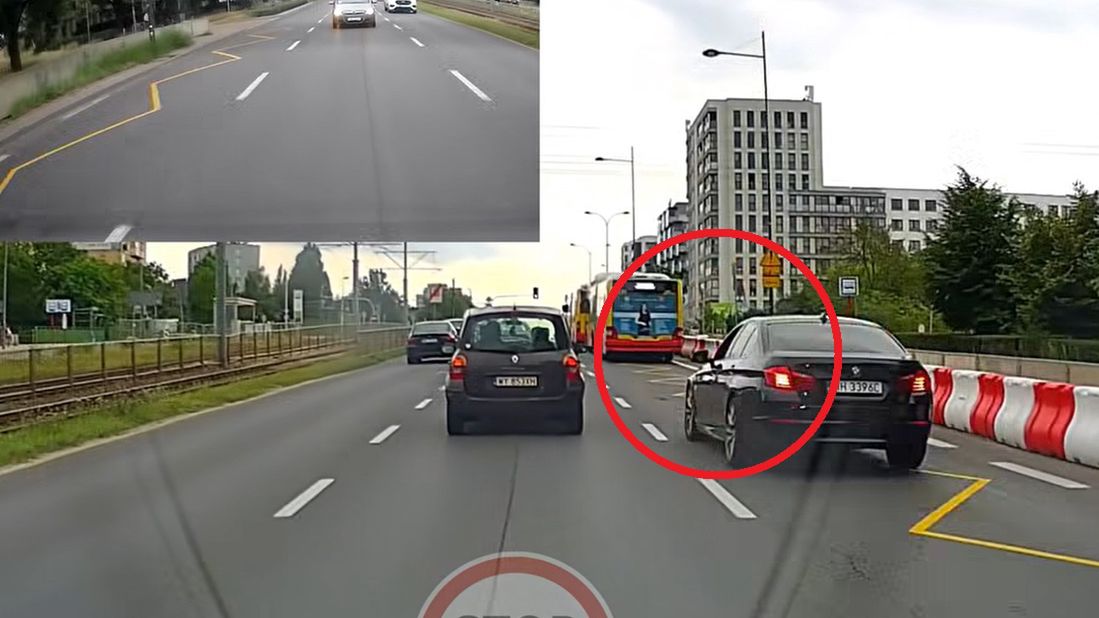 Oto co zrobił kierowca bmw. Niesie się nagranie ze stolicy