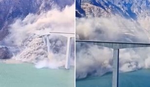 Nowy most runął do rzeki. Nagranie z Chin