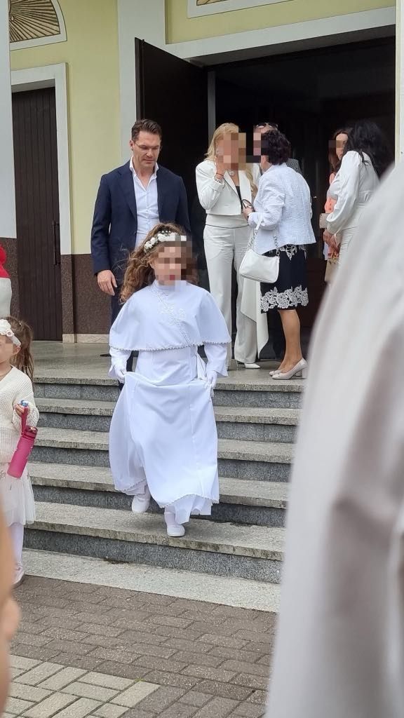 córka Iwony Węgrowskiej z ojcem