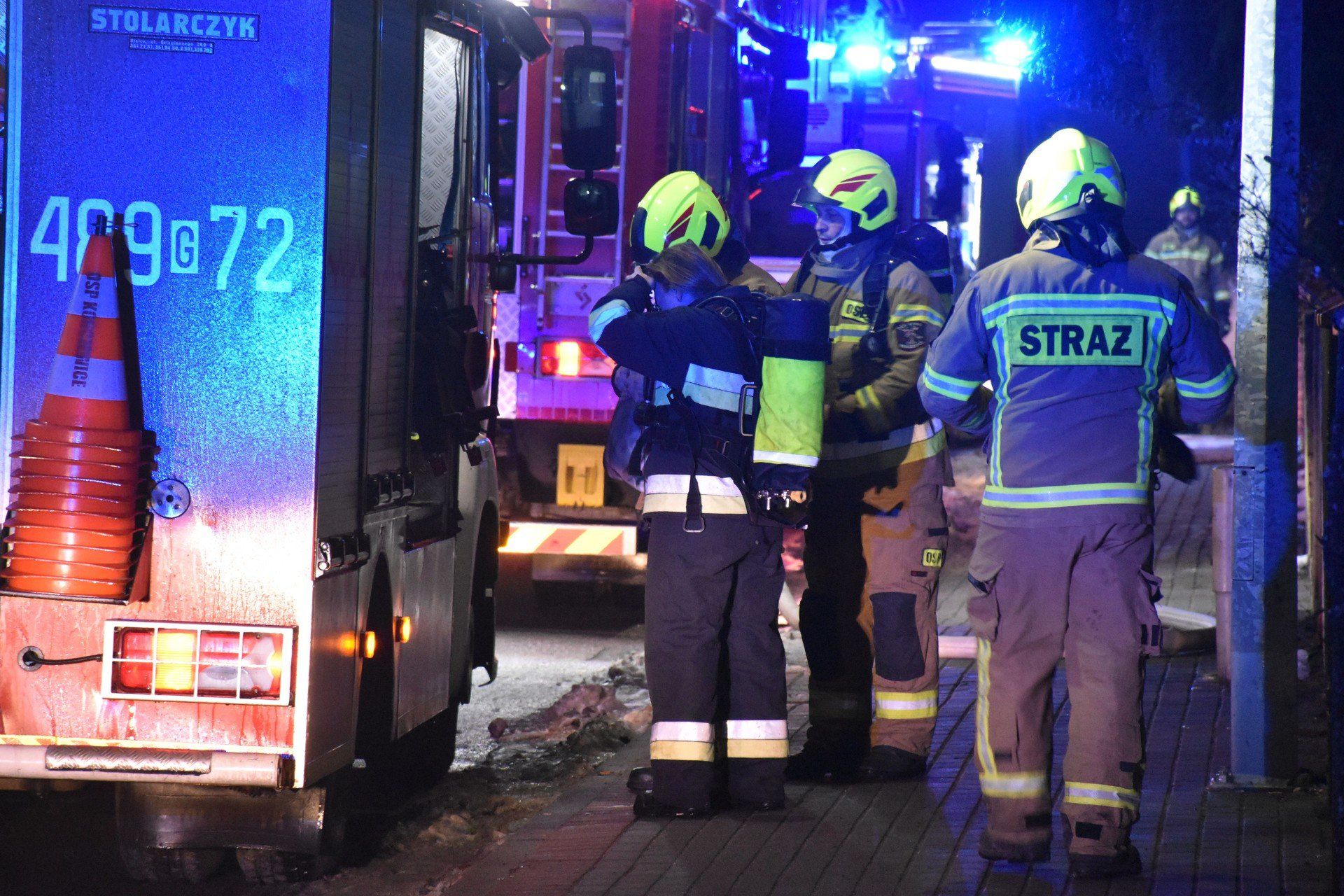 Pożar na posesji przy ul. Matejki w Malborku