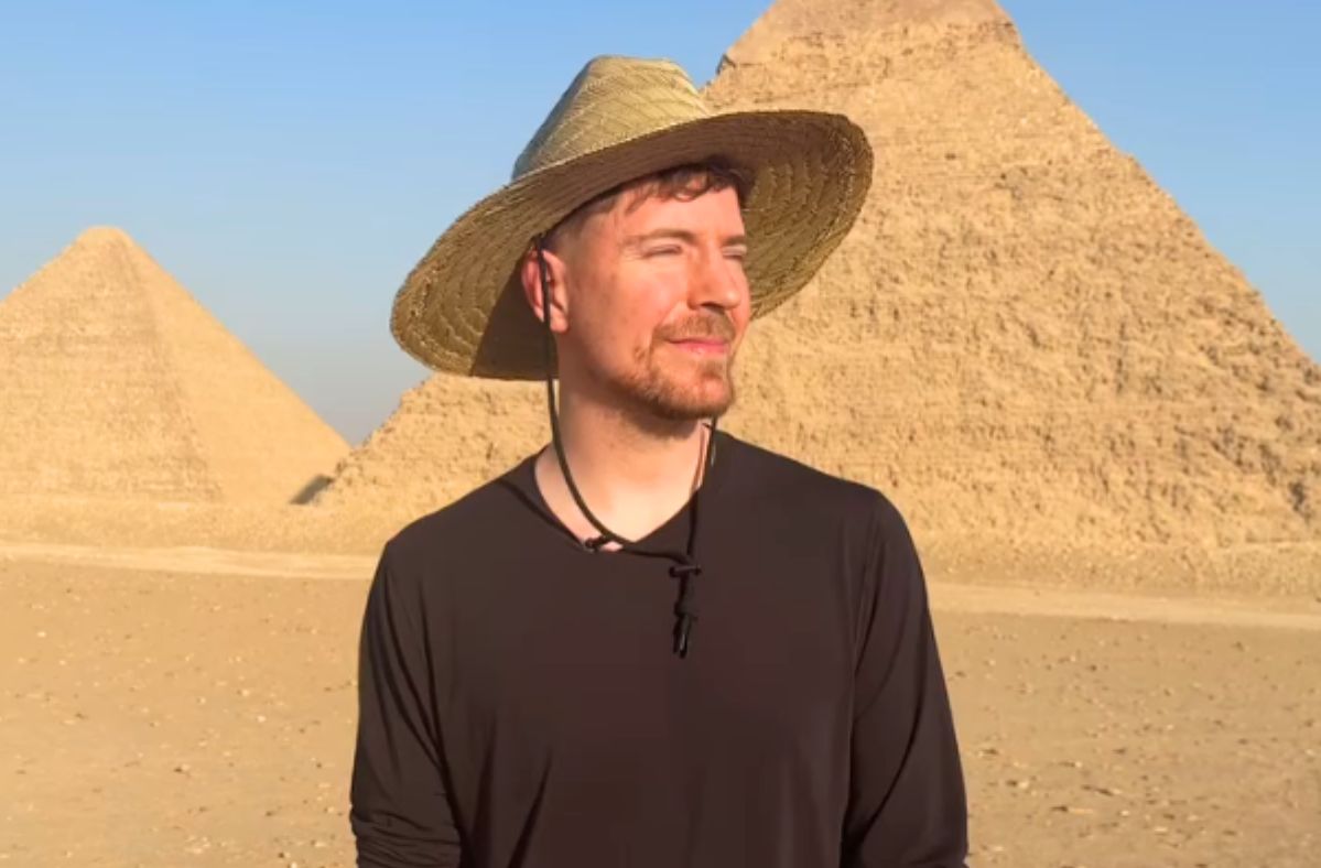 MrBeast rented the pyramids for a video