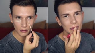 Hit sieci: Były uczestnik "Top Model" uczy chłopców… jak robić makijaż do szkoły!