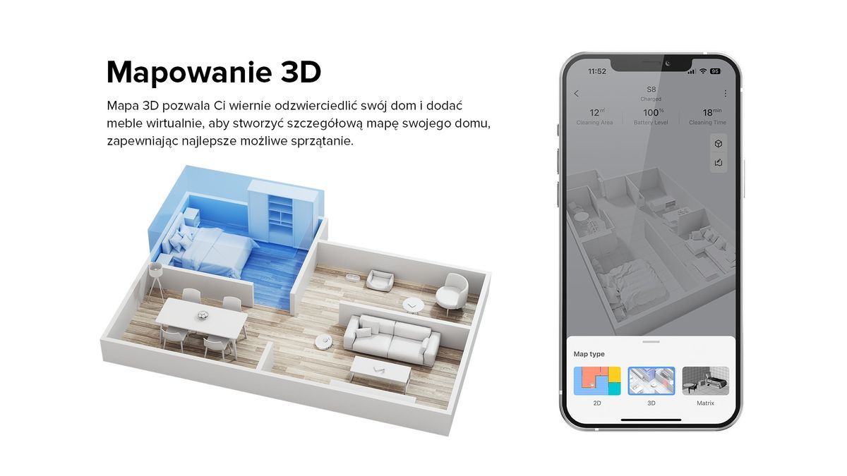 Roborock S8 - mapowanie 3D