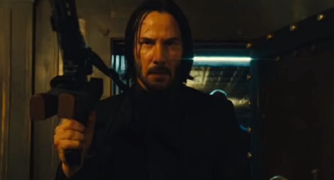 Keanu Reeves w filmie "John Wick: Chapter 3 - Parabellum" żegna się z psem